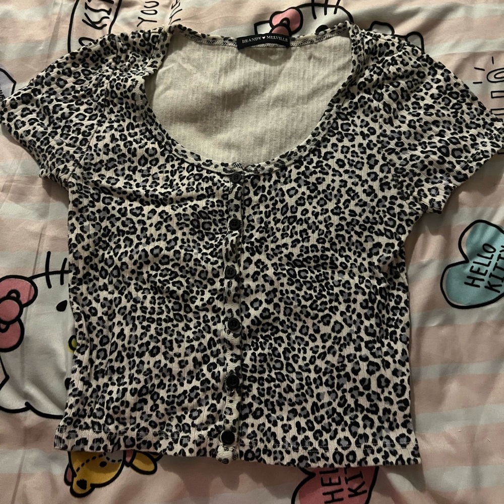 Brandy Melville cheetah Zelly top